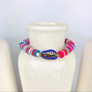Shell Polymer Colorful Beaded Bracelet-109